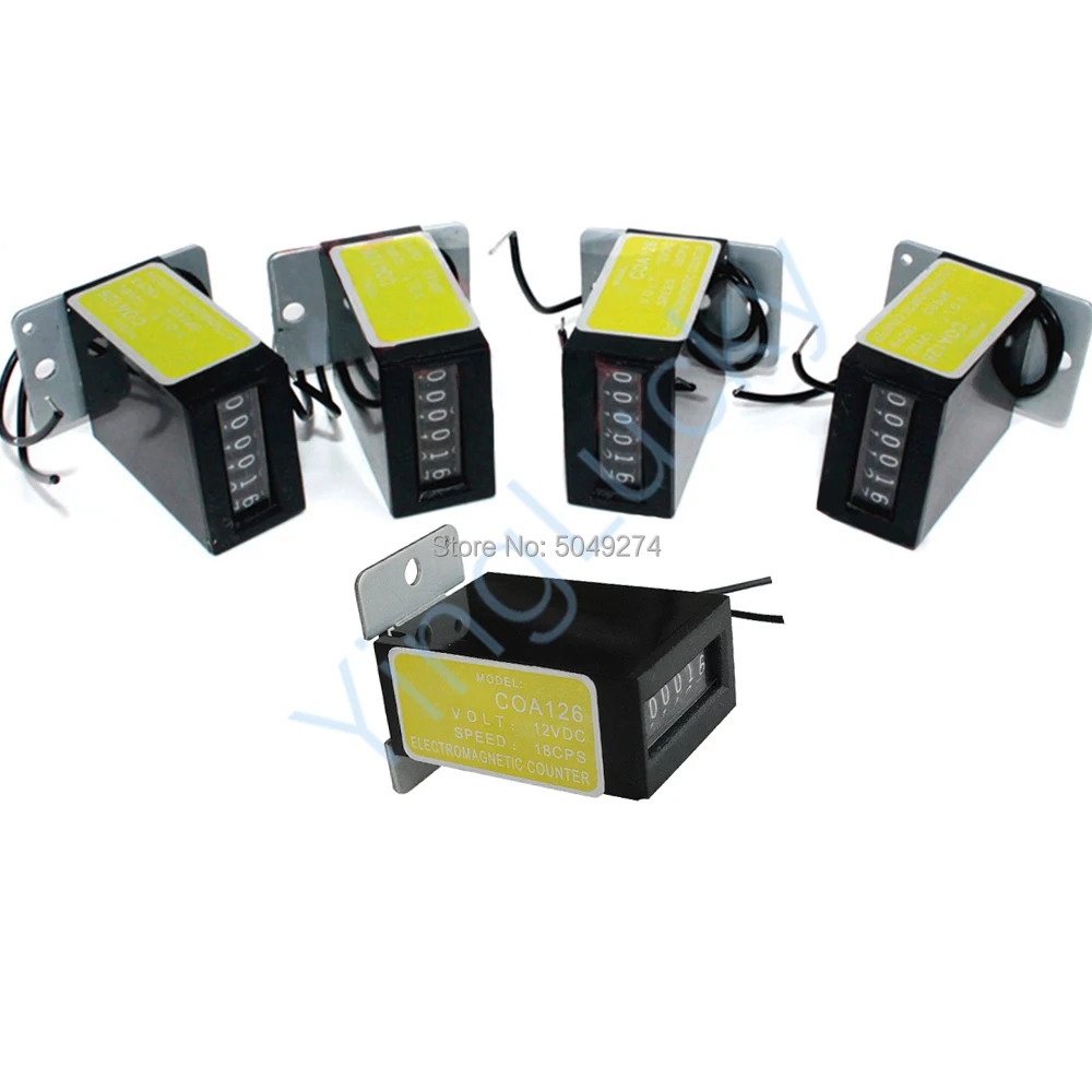 yinglucky 6 digit mechanical coin counter 12V arcade counter, suitable