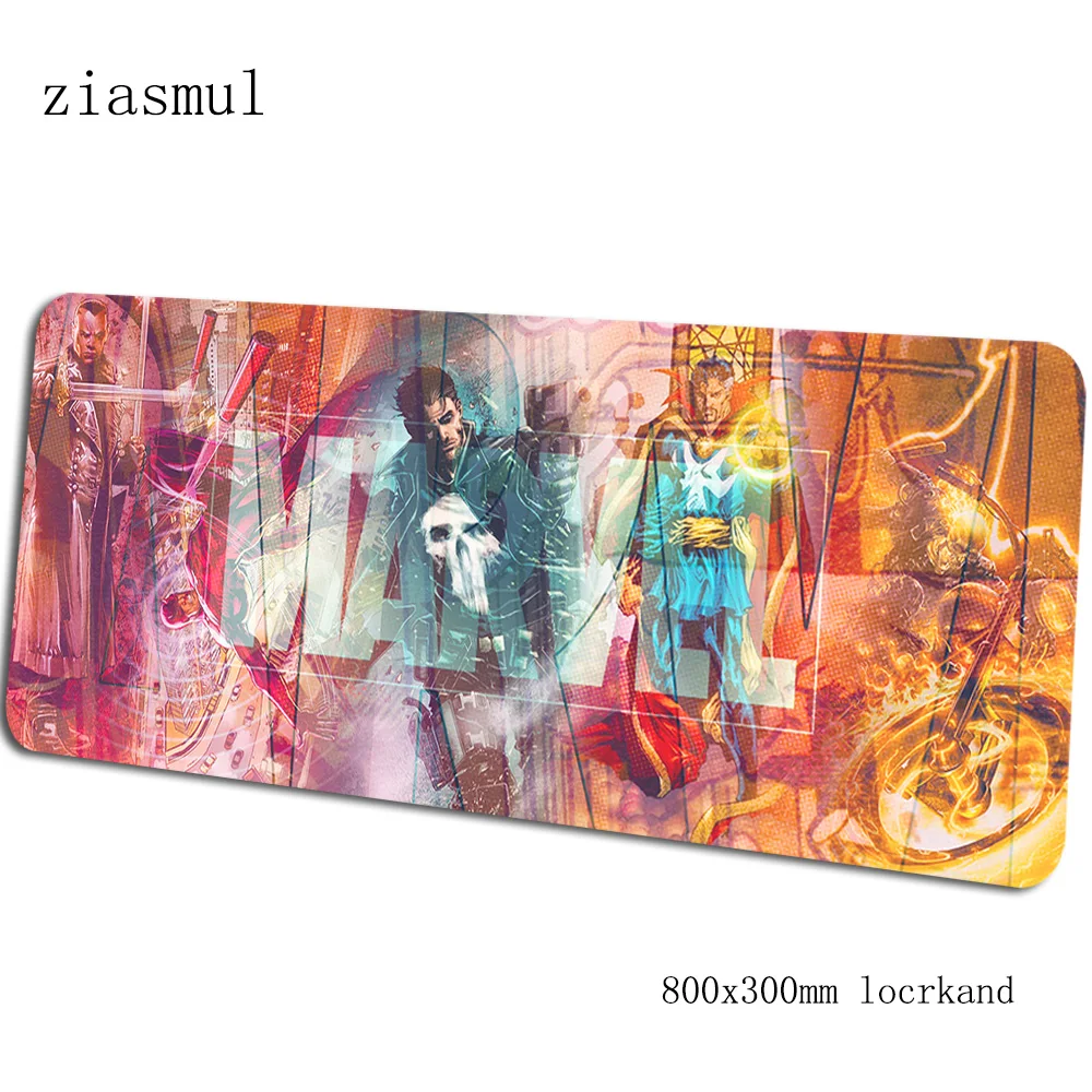 

Marvel Comics logo mouse pad 80x30cm mats big Computer mouse mat gaming accessories Gift mousepad keyboard games pc gamer