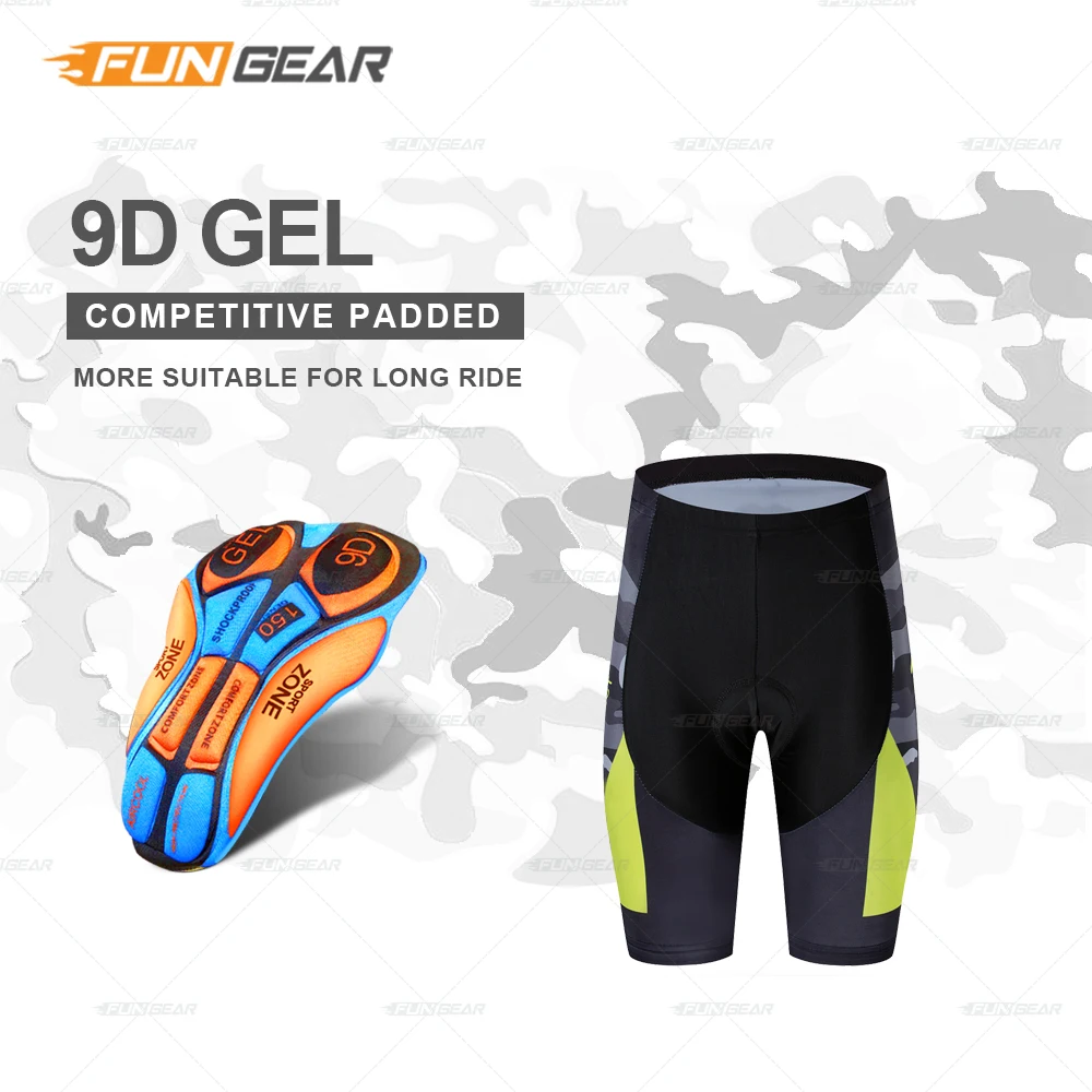 Pro Team велосипедные шорты Culotte велосипед MTB нагрудник Шорты Ropa Ciclismo Hombre горные летние дорожные велосипедные гелевые мягкие Beathable - Цвет: Shorts Yellow