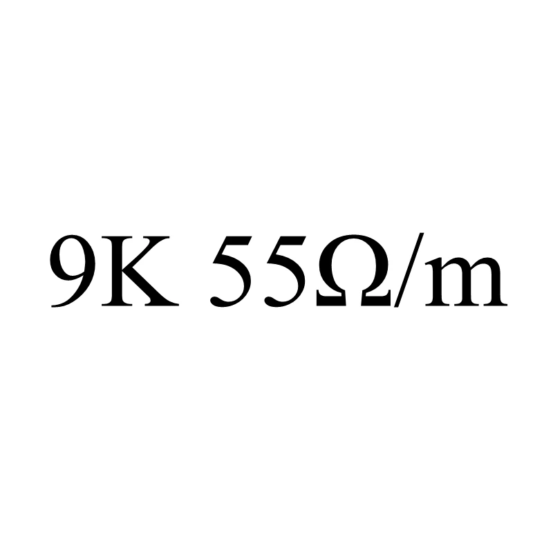 5m 12V~ 220V 9~ 510ohm силиконовая резина и PTFE оболочка из углеродного волокна провод нагревательного кабеля для напольных подпольных инфракрасных теплых комнатных крыш - Цвет: 9K 55ohm