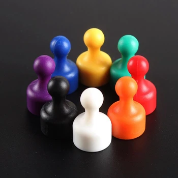

NdFeB strong magnet,Permanent neodymium magnet coated with a durable layer of plastic,Fridge color magnetic thumbtacks 20pc/lot