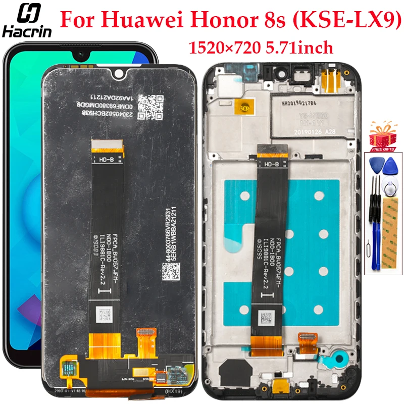 Дисплей для Huawei Honor 8 S ЖК дисплей с сенсорным экраном и рамкой дигитайзер в сборе