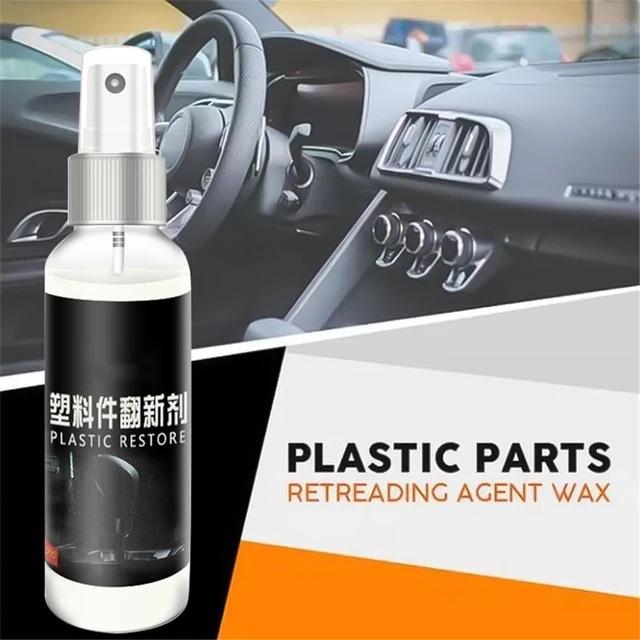 30ml Interior Plastic Parts Retreading Agent Crystal Coating Wax Renewed  Plastic Restore Long-lasting Liquid Car Maintenance - Leather & Upholstery  Cleaner - AliExpress