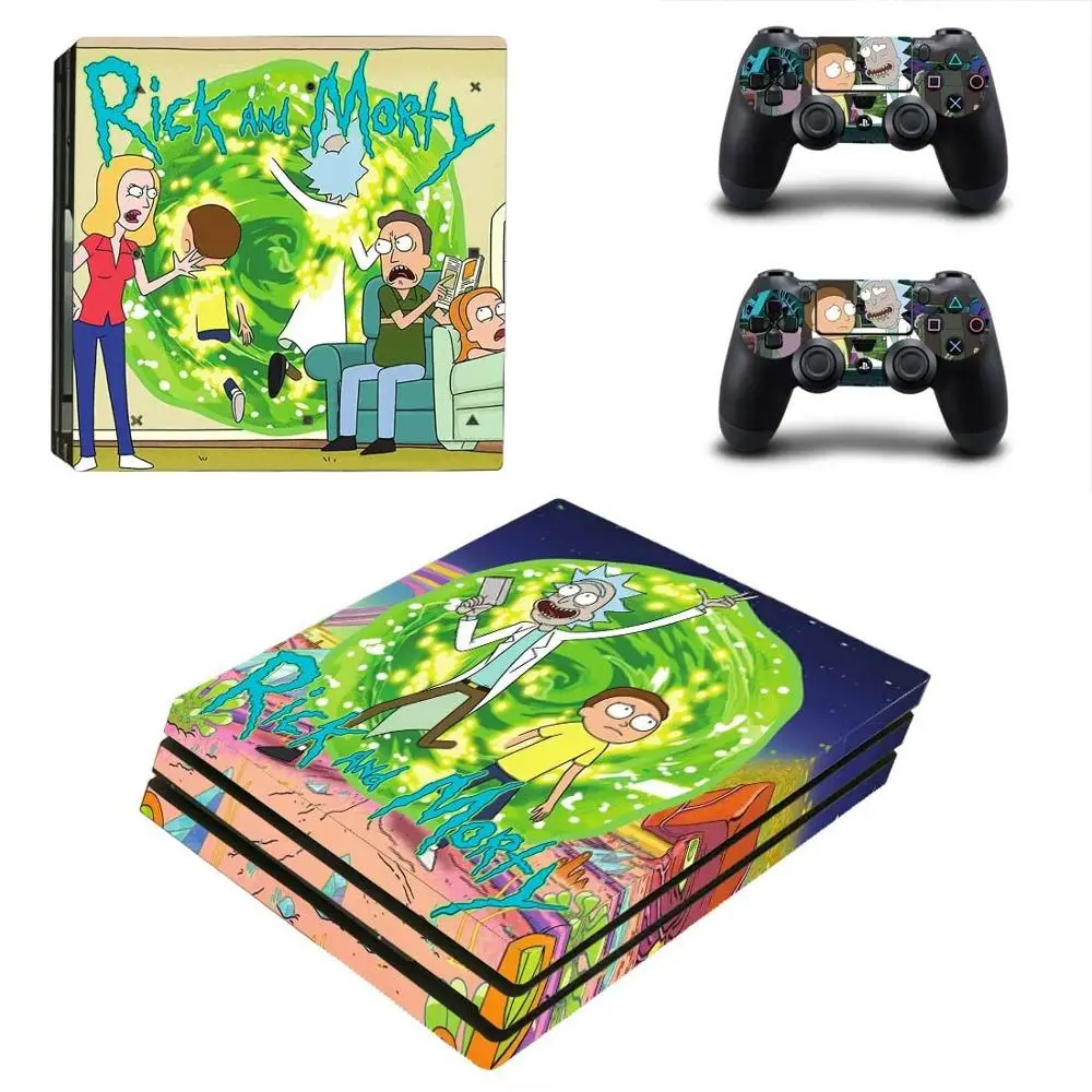Рик и Морти PS4 Pro sticker s Play station 4 наклейки для кожи наклейки для playstation 4 PS4 Pro консоль и контроллер Skins