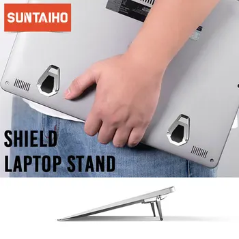 

Mini Portable Invisible Laptop Stand for NoteBook Universal Adjustable Desktop Laptop Holder Cooling Pad Riser for Macbook Air