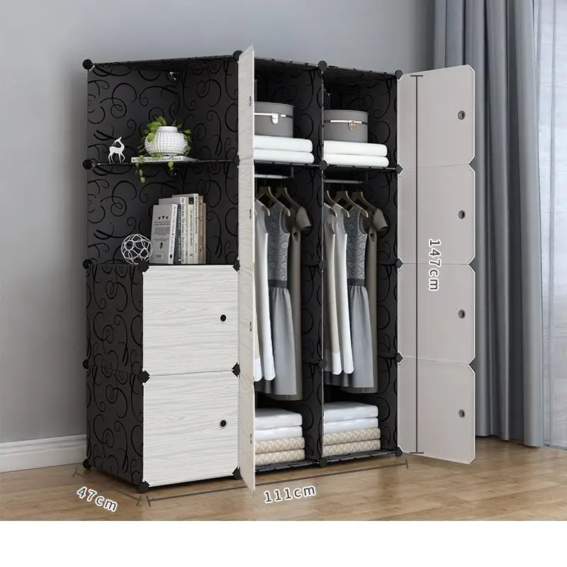Armoire Rangement Szafa Armario Ropa Armadio Guardaroba Mobilya Mueble De Dormitorio Bedroom Furniture Closet Cabinet Wardrobe - Цвет: Version C