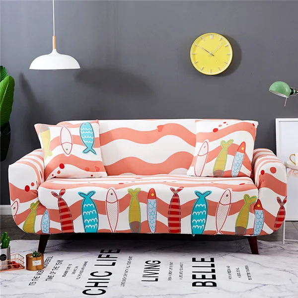 Универсальный чехол для дивана, плотно обертывающийся, все включено, противоскользящий секционный диван, чехол для дивана, один/два/три/четыре места - Цвет: Color 5