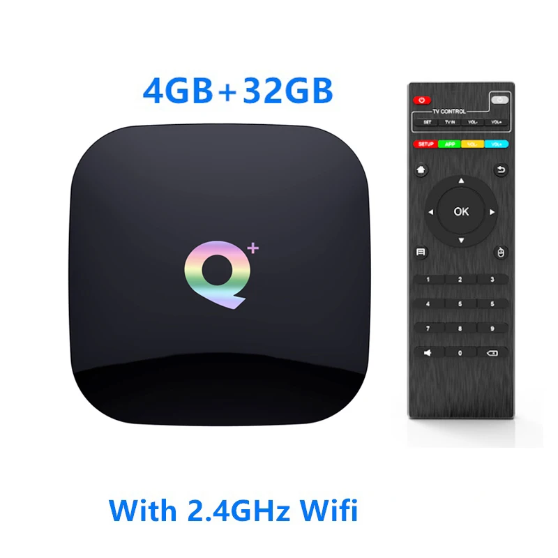 Android 9.0 Smart TV Box Q Plus Box 64GB 4GB 32GB TV Box Allwinner H6 Quad Core 6K H.265 2.4GHz Wifi Youtube Set Top box PK X96 - Цвет: 4GB32GB