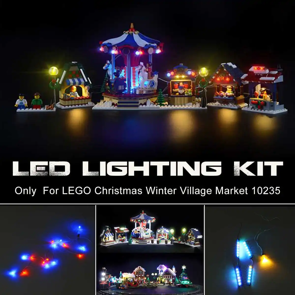 

Lighting LED Light Kit For Christmas Winter Village DIY Building Block Light Set Compatible with 10235