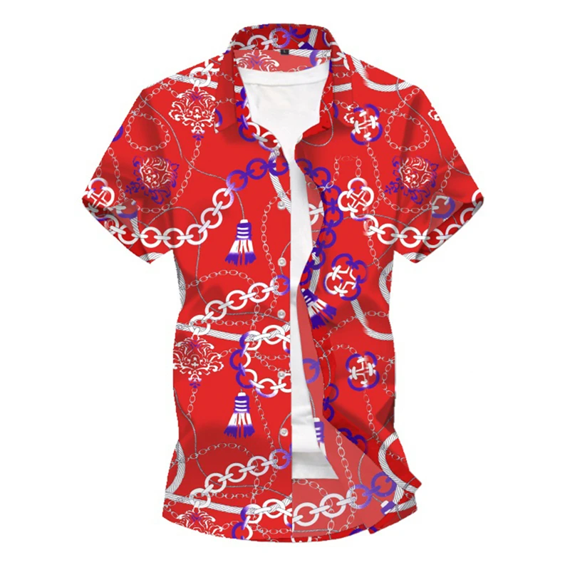 Мужские Пляжные рубашки с цветочным принтом, Chemise Homme,, брендовая приталенная гавайская рубашка с коротким рукавом, мужские вечерние повседневные рубашки для отдыха, Camisa