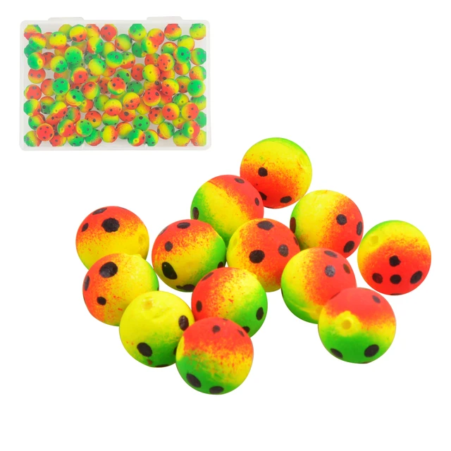 100 Pieces Foam Floats Round Fishing Snell Floats Pompano Rigs