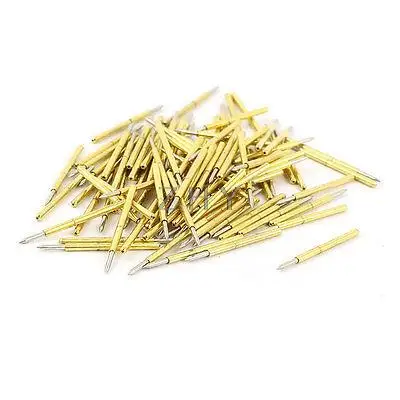 

100 Pieces P75-B1 0.74mm Spear Tip Spring PCB Testing Contact Probes Pin