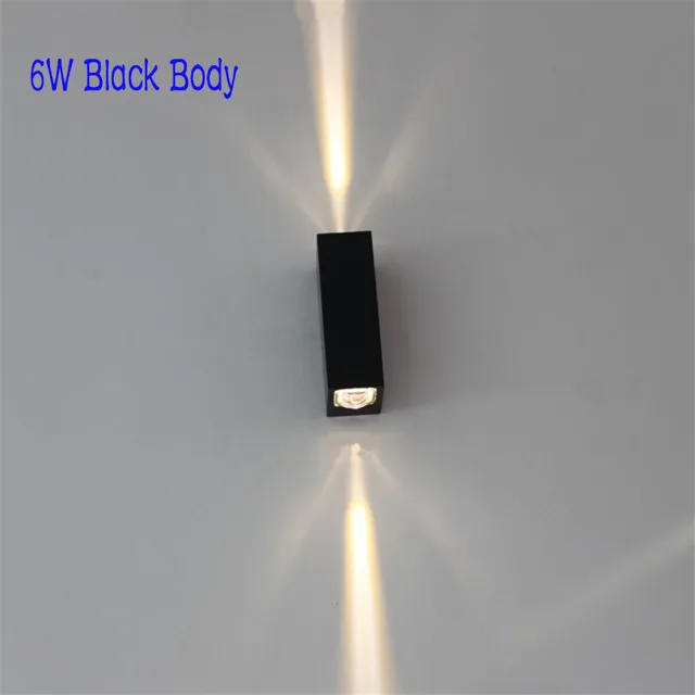 LED Indoor Lighting Wall Lamp Modern Home Lighting Decoration Sconce Aluminum Lamp AC 85-265V For Bath Corridor NR-183 6W Black Body