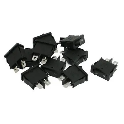 

10 x Plastic 2 Terminals SPST 10A/125V 6A/250V Boat Rocker Switch