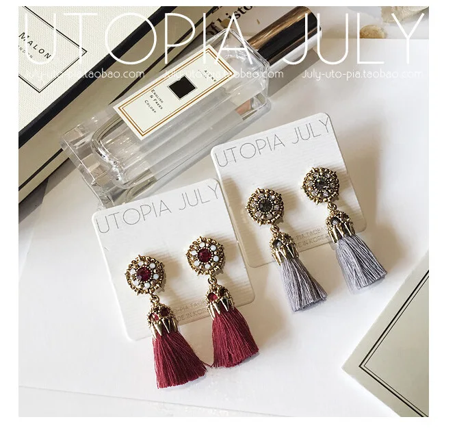 

Korean design tassel earring