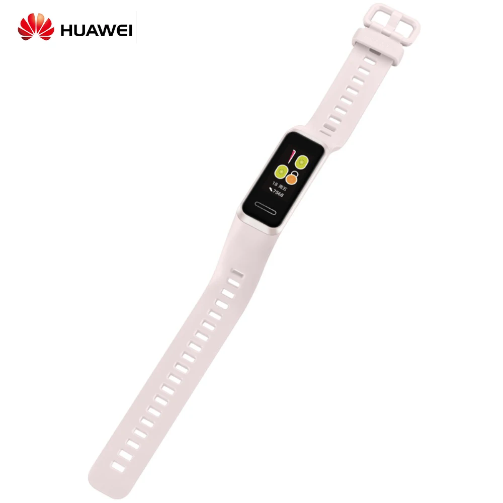 HUAWEI Band 4 0,96 дюйма 5ATM водонепроницаемый смарт-браслет 9 спортивный режим фитнес-трекер Шагомер Умные часы для Android/iOS
