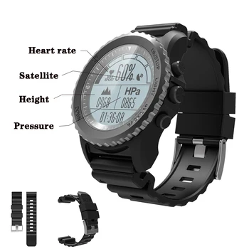 

S968 SmartWatch Bluetooth Heart Rate Air Pressure Temperature Altitude GPS Sports Fitness Fashion Men and Women Waterproof Watch