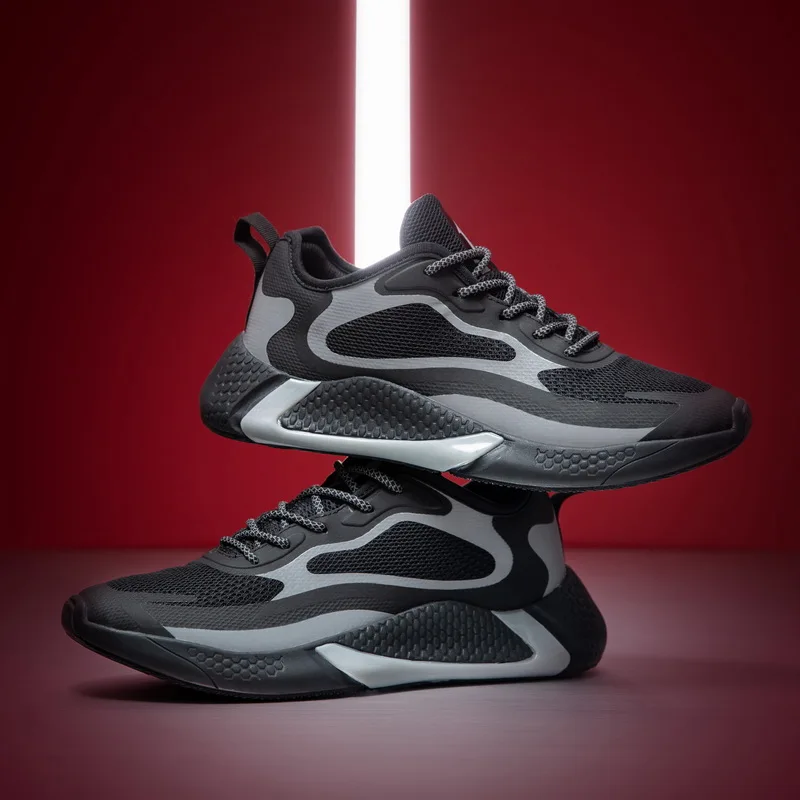 Night reflective sneakers outdoor training shoes casual shoes light men's shoes comfortable trend sneakers men off white