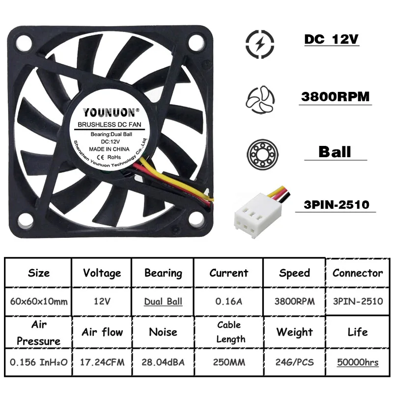 12V Ball 3PIN