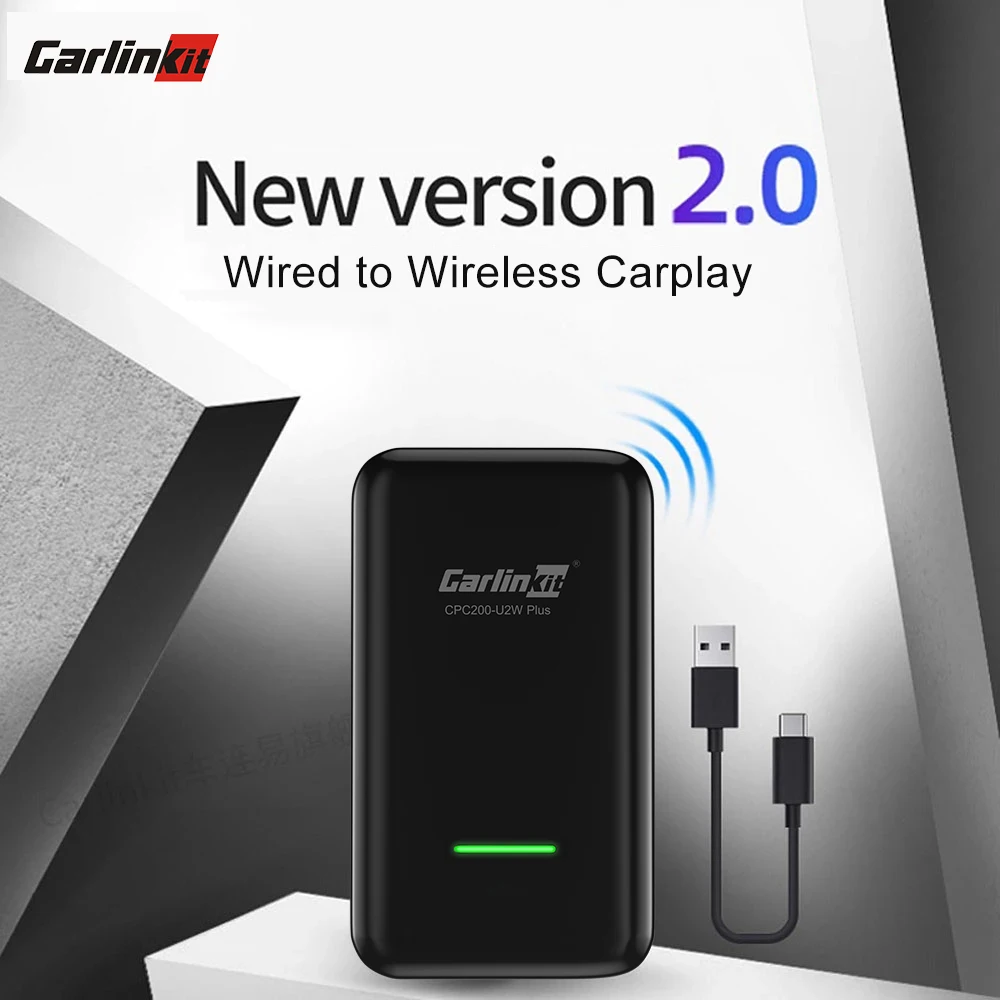 Carlinkit 2 0 Беспроводной адаптер CarPlay IOS 14 для Audi Benz Mazda Porsche Volkswagen Volvo Ford Citroen Honda Nissan