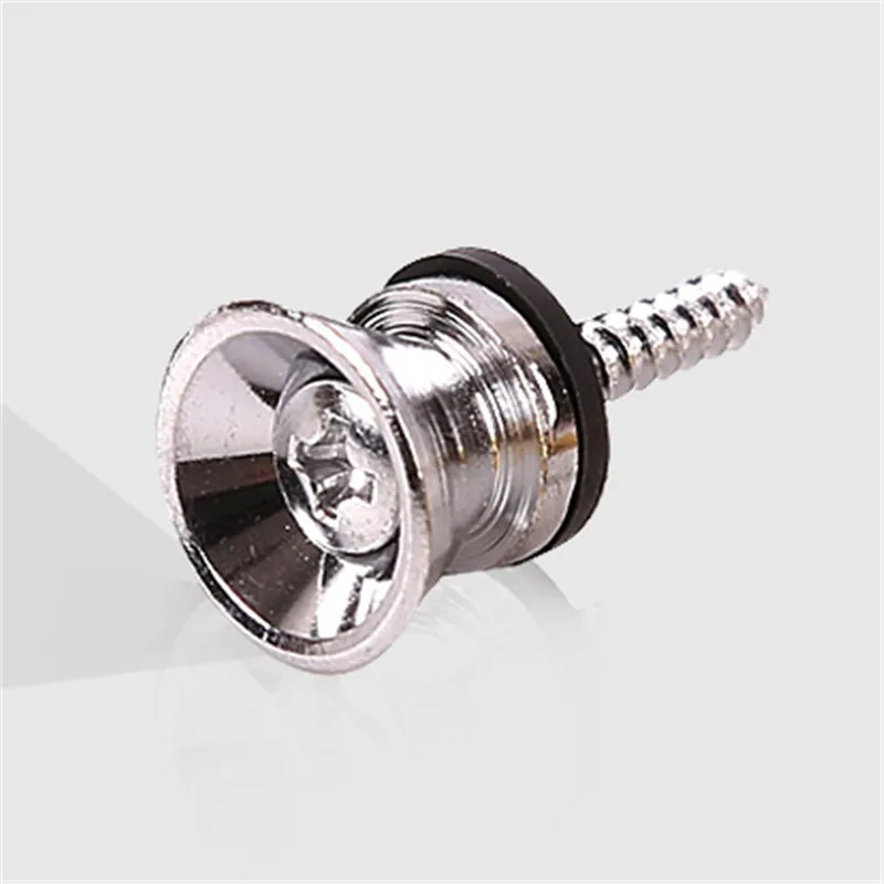 2Pcs Guitar Pegs for Acoustic Electric Bass Ukulele Guitar Strap Buckle Button Lock Pins Metal End Locking Accessories Parts guitar accessories