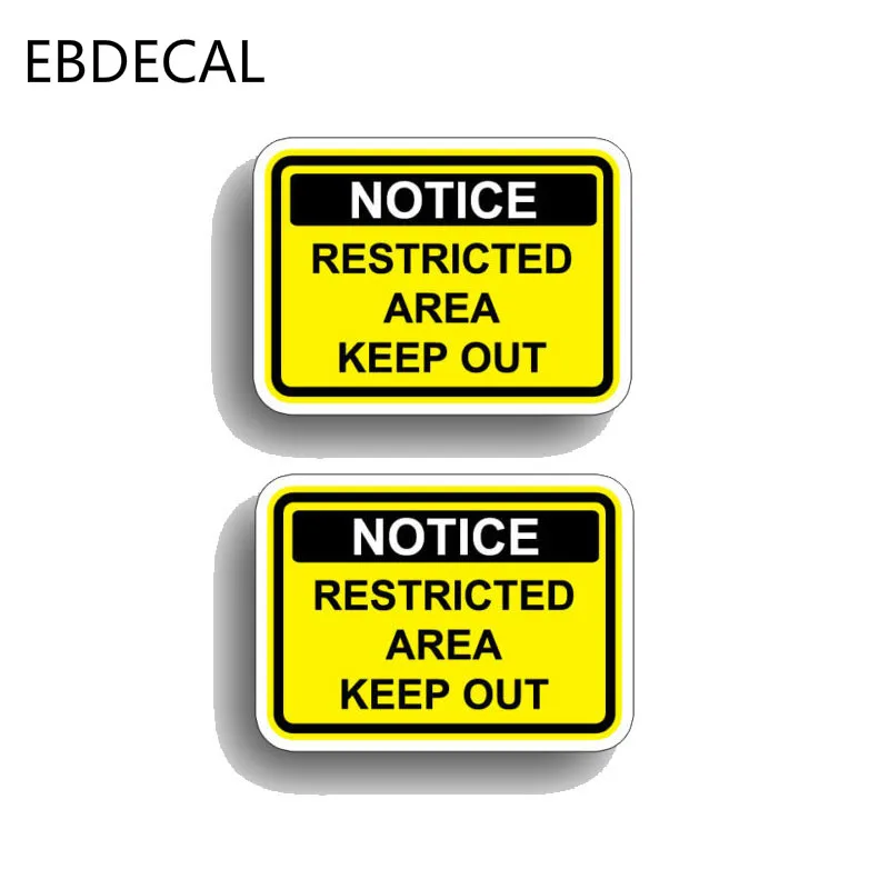 EBdecalRestricted области держать вне уведомления для Авто/бампер/окно/настенные