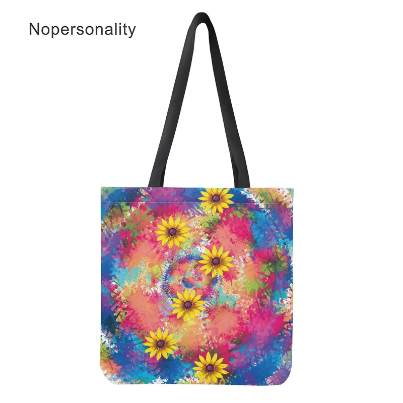 Повседневные дамские сумочки Nopersonality с принтом Tie Dye Складная хозяйственная сумка