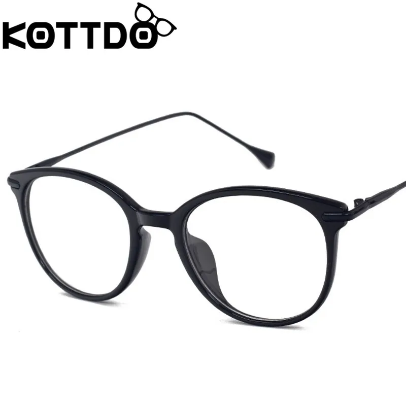 

KOTTDO Fashion Classic Round Eye Glasses Frame for Women Vintage Prescription EyeGlasses Men