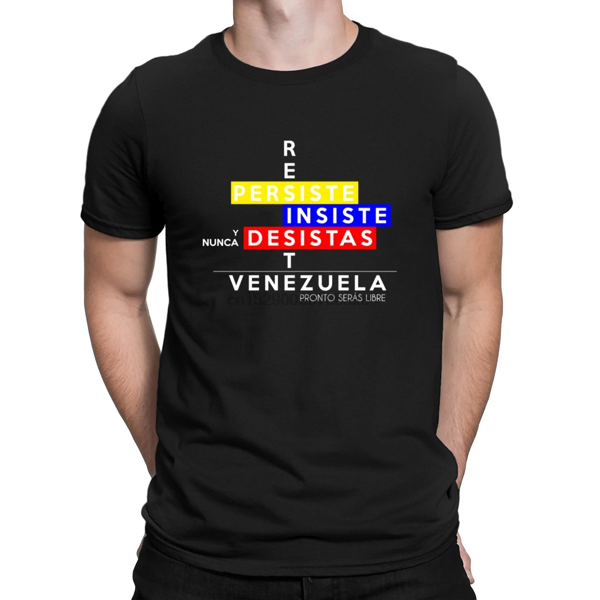 Camiseta Resiste Venezuela Tshirts Quirky 2019 Cotton Creature Men Tshirt HipHop Tops Pattern Classical Anlarach Graphic |