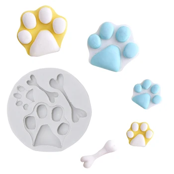 

NEW Dog Bone Shape Silicone Mold Fondant Cake Chocolate Mould Kitchen Baking Pastry Tool Bakeware Cake Decorating