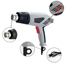 2000 Вт высокомощный промышленный пистолет горячего воздуха воздуходувка температура пластиковый сварочный пистолет фольга пистолет для обжига электрические инструменты