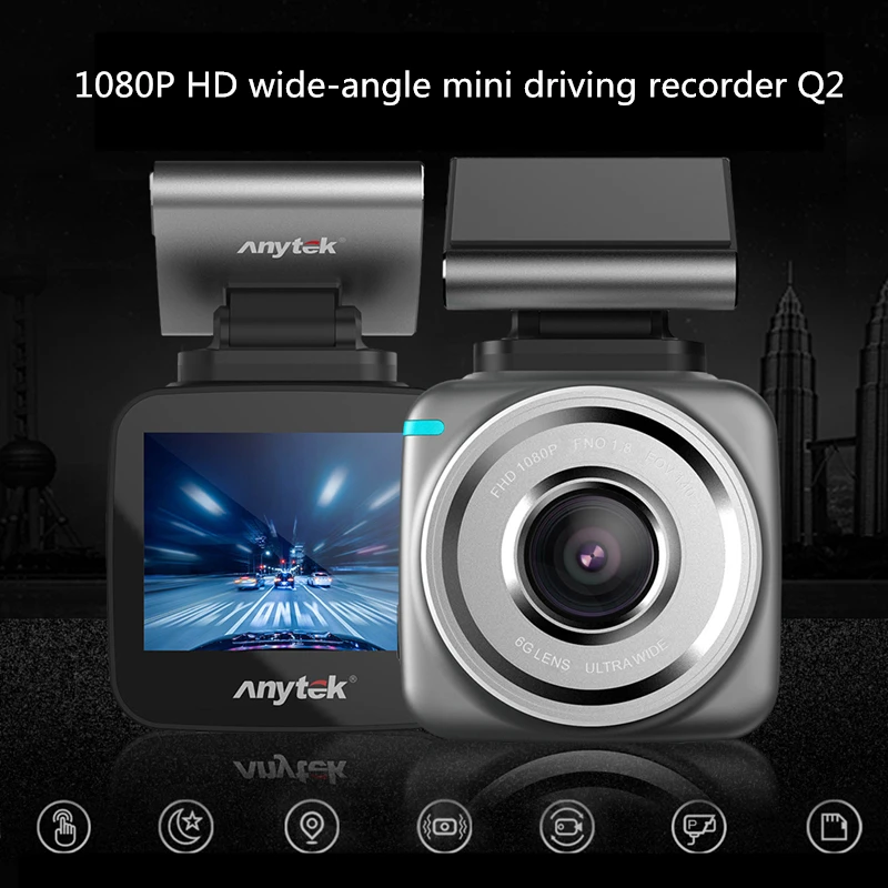 Q2 новейший видеорегистратор радар-детектор FHD 1296P wifi камера с видеозаписью Dash камера ADAS LDWS магнитная поддержка