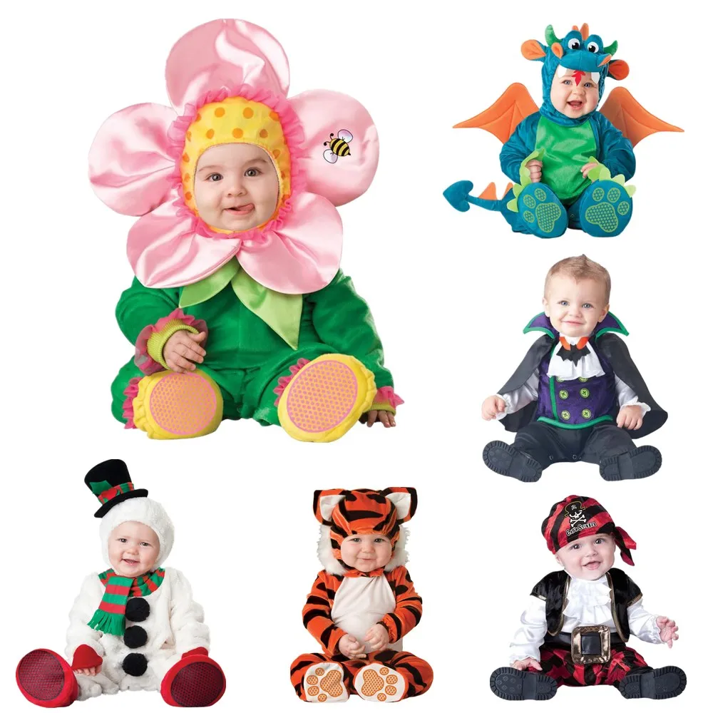 Baby Rompers Newborn Clothes Animal Pirate Dinosaur Sunflower tiger snowman Carnival Christmas Halloween Costume for Kids Baby Rompers Newborn Clothes Animal Pirate Dinosaur Sunflower tiger snowman Carnival Christmas Halloween Costume for Kids