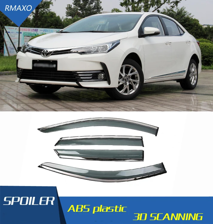 For Toyota Corolla 2014-2018 Window Visor Vent Shades Sun Rain Deflector Guard Auto Accessories 4PCS/SET | Автомобили и мотоциклы