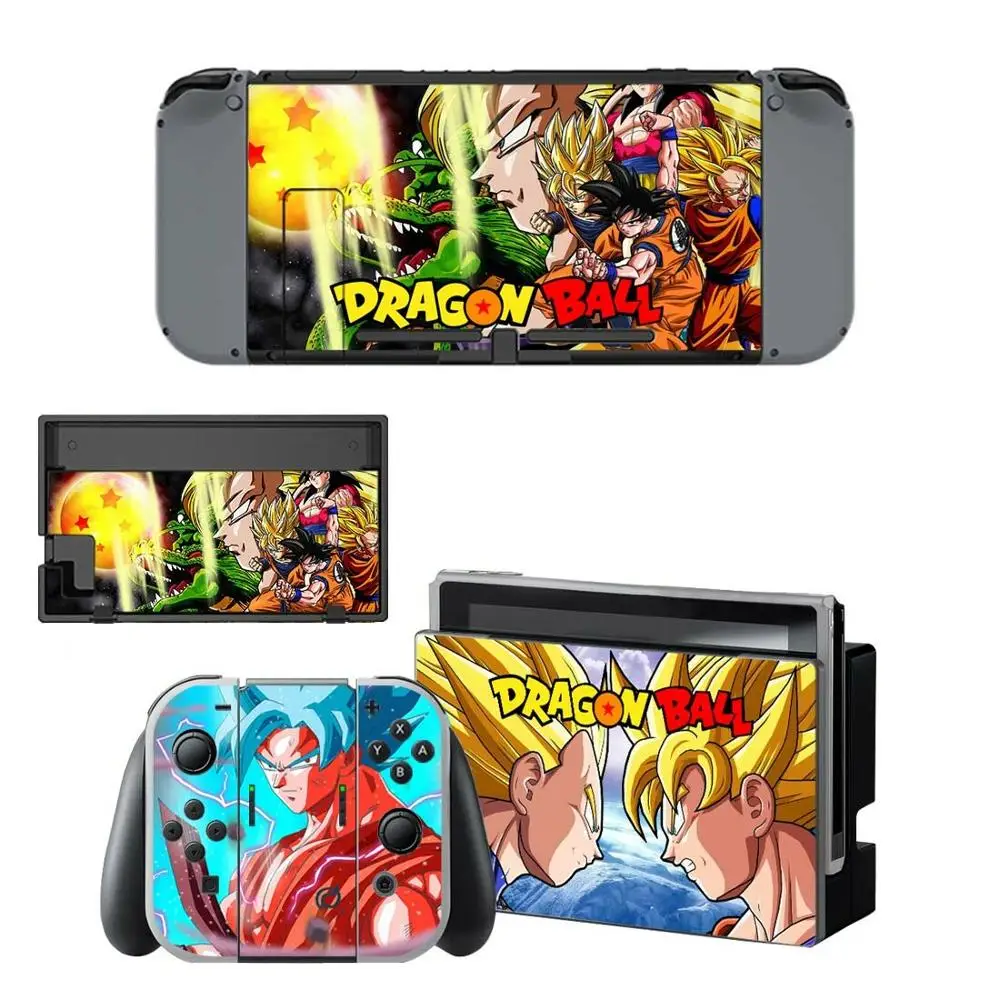 Наклейки для nintendo switch из кожи Dragon Ball Z Goku shand, наклейки для переключателей, наклейка для консоли nintendo Switch, контроллер Joy-con - Цвет: YSNS0492