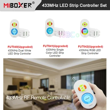 

Miboxer New 433MHz Single Color/Dual White/RGB LED Strip Controller Dimmable DC12V~24V Brightness Adjustable lamp tape dimmer