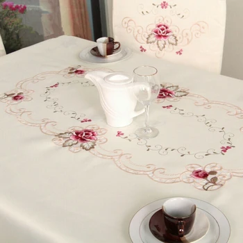 

Rectangular Lace Tablecloth Embroidered Floral Table Placemat Doily Dining Decor 130 * 175cm/175 * 260cm