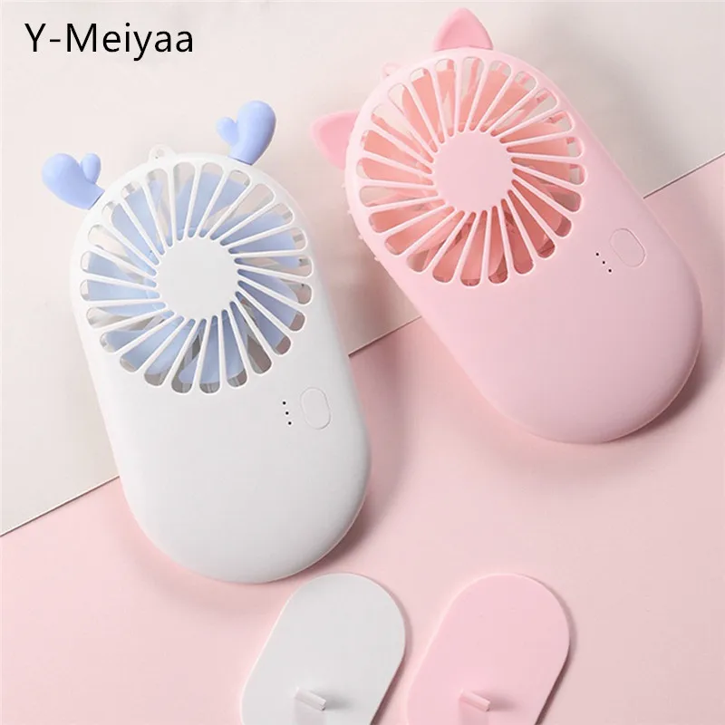 

Portable Mini Cute Eyelash Fan Dryer Handheld Desktop Fans 3 Mode Adjustable Cooler For Outdoor Travel Office USB Chargeable 20#
