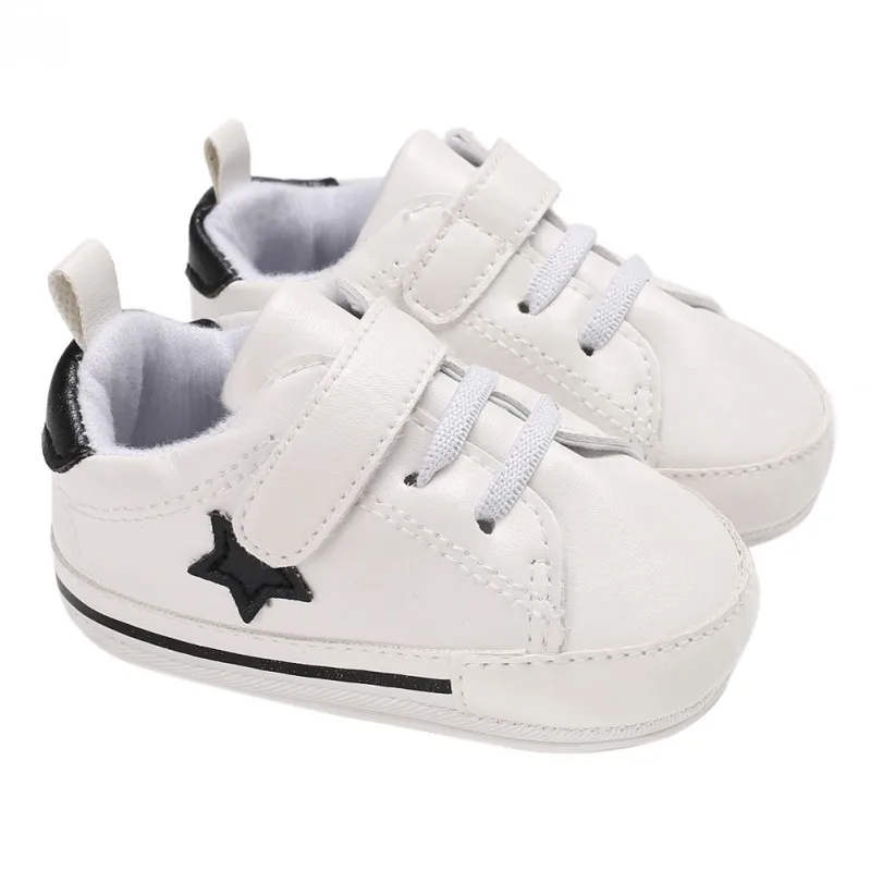Pu Leather Star Pattern Baby Sports Sneakers Infant Toddler Soft Anti-slip baby Shoes Newborn Baby Boys Girls First walkers