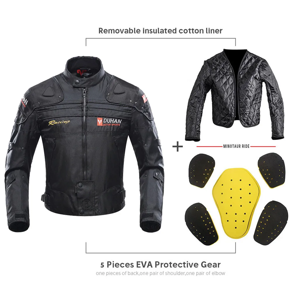 Motorcycle Jacket Pants Suit Waterproof Racing Jacket Protective Motocross Lining Four Seasons Motorcycle Men S-3XL motorcycle jacket motorcycle clothing