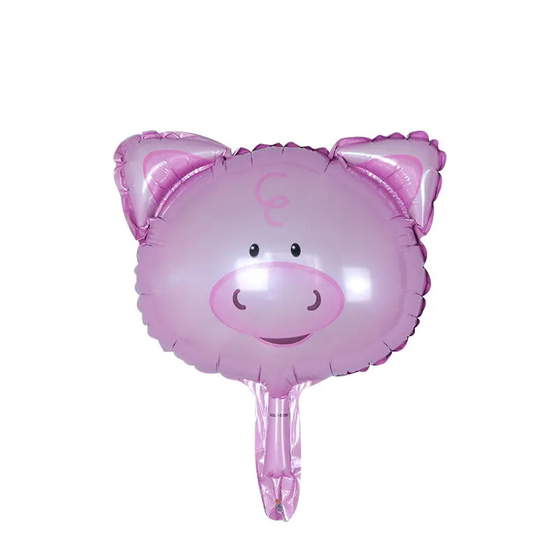 pig Мини лесные воздушные шары из фольги в виде животного День рождения украшения Дети океан рыбные шары надувные игрушки детский душ животные шарики для вечеринки - Цвет: pig