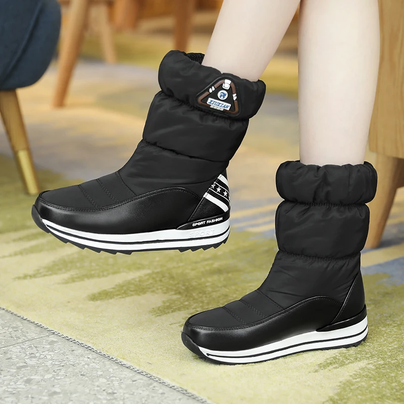 ZETMTC/размер 31-43; Новинка года; женские зимние ботинки; обувь на платформе; ботильоны для девочек; теплые женские зимние ботинки на пуху; женская обувь из хлопка