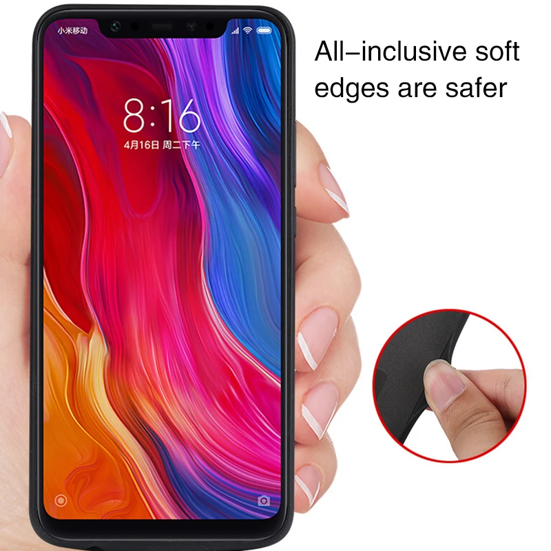 Чехол для зарядного устройства для Xiaomi Mi 8, 6500 мА/ч, внешнее запасное зарядное устройство, внешний аккумулятор, чехол для телефона с подставкой, чехол для зарядного устройства