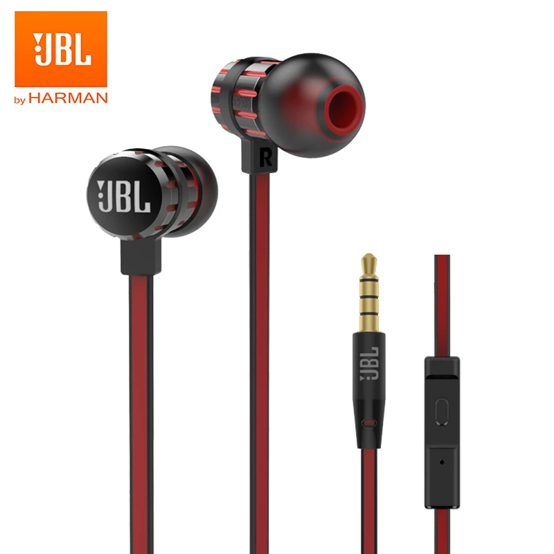 Original JBL T190A In Ear Stereo Earphone 3 5mm Wired Sport Earbuds Pure Deep Bass Gaming Music Headset Hands free Call with Mic