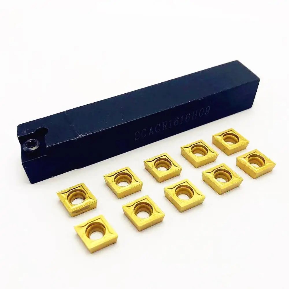 

Free Shipping SCACR1212/1616/2020/2525H09 CNC lathe tool processing tool External tools holder for CCMT09T304/308 indexing blade