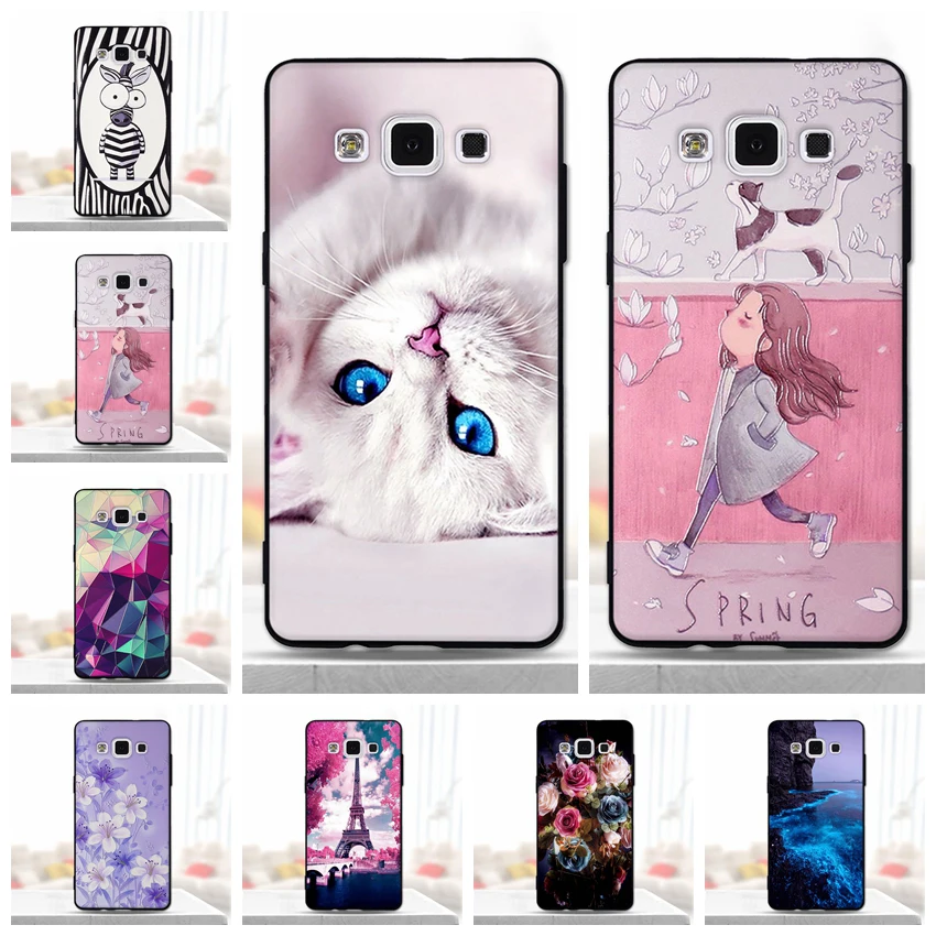 

Case For Samsung Galaxy A5 2015 Case Cover For Samsung Galaxy A5 2015 A500 Case Silicone 3D Black For Samsung A5 2015 Phone Case