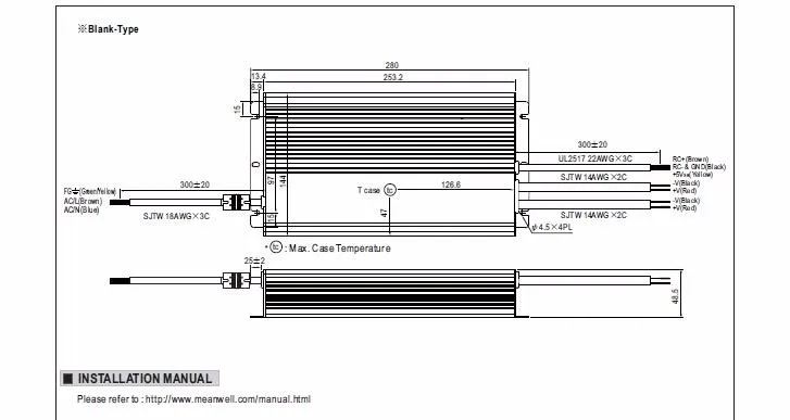 Mean Well 600W Constant Voltage + Constant Current LED Driver 1~10VDC PWM resistance dimmable LED Driver HLG-600H