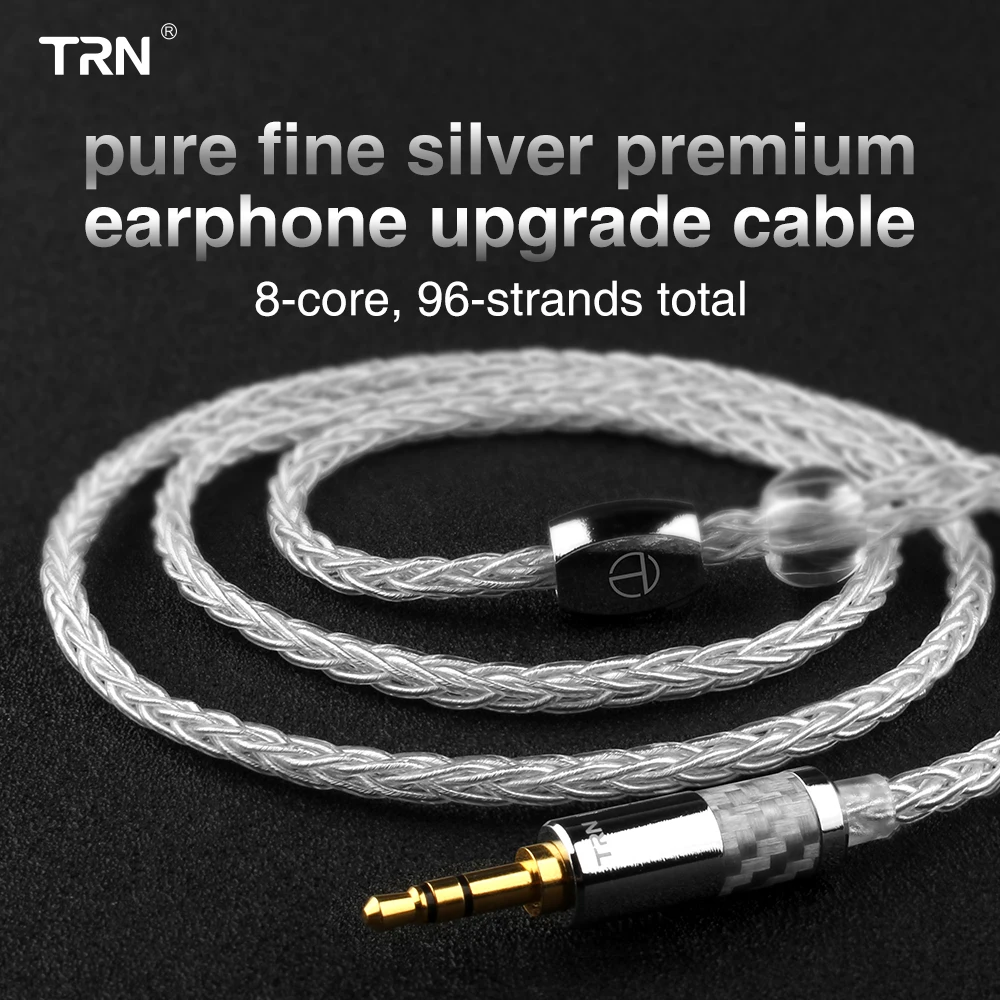 Чисто Серебристые наушники кабель 2 5 мм/3 мм разъем 2pin 0 75 78 Mmcx Diy Аудио Плетеный