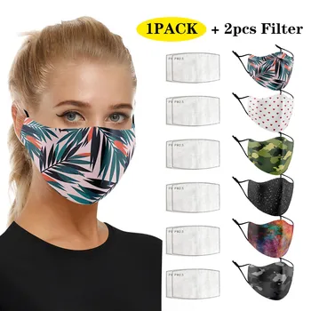 

Reusable Cotton Mask PM2.5 Anti-Dust Face Masks Unisex 5-Layer Protective Filter Washable Mouth Masks Mouth Cover Mascaras