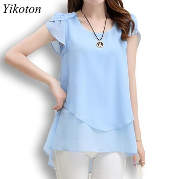 Chiffon O-neck Summer wear Blouse